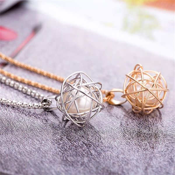 pendant necklaces trendy long statement necklace geometric round pearl women's clothing accessories, Silver
pendant necklaces trendy long statement necklace geometric round pearl women's clothing accessories, Silver