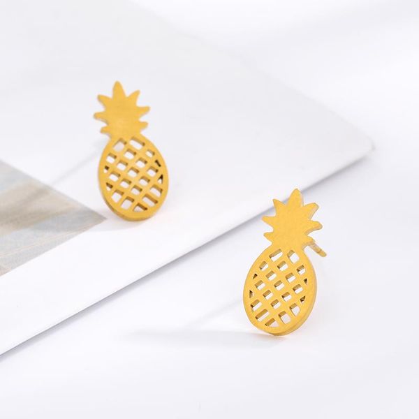 cute pineapple earrings for women girl minimalist stainless steel summer jewelry dainty gold ananas accessories friend gift stud, Golden;silver 
cute pineapple earrings for women girl minimalist stainless steel summer jewelry dainty gold ananas accessories friend gift stud, Golden;silver
