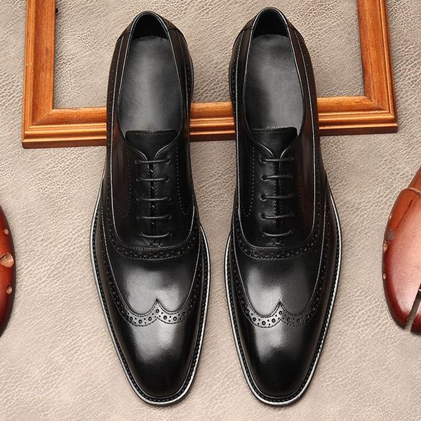 british brogue bullock men casual dress shoes patchwork oxford genuine leather formal wedding party dinner for male g283, Black
british brogue bullock men casual dress shoes patchwork oxford genuine leather formal wedding party dinner for male g283, Black