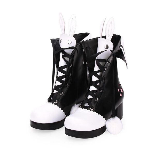 boots lolita winter lace lapel embroidery ears block heels platform sweet loli shoes, Black
boots lolita winter lace lapel embroidery ears block heels platform sweet loli shoes, Black