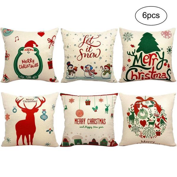 1set 6pcs christmas pillow covers decorative pillows cover home pillowcase sofa throw cases decor #so cushion/decorative
1set 6pcs christmas pillow covers decorative pillows cover home pillowcase sofa throw cases decor #so cushion/decorative