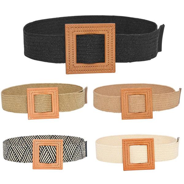 belts women bohemian elastic braided belt fashion female summer dress jeans wide black straw designer wood buckle ceinture femme, Black;brown
belts women bohemian elastic braided belt fashion female summer dress jeans wide black straw designer wood buckle ceinture femme, Black;brown