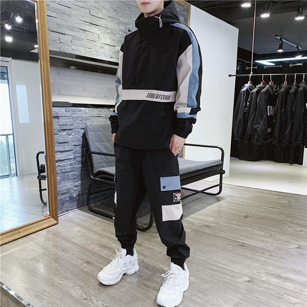 men's tracksuits boutique casual sport suit 2021 age season hooded fleece logo tooling jacket two-piece with velvet, Gray
men's tracksuits boutique casual sport suit 2021 age season hooded fleece logo tooling jacket two-piece with velvet, Gray