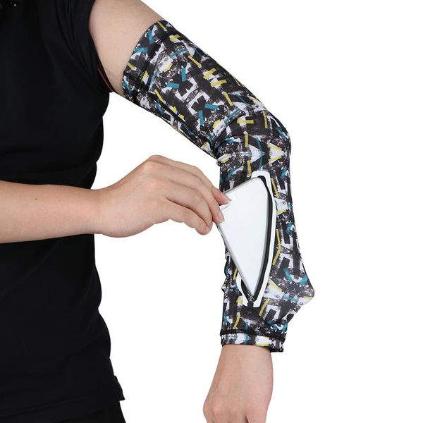 men sport cycling running bicycle uv sun protection cuff cover protective arm sleeve bike warmers sleeves with pocket elbow & knee pads, Black;gray
men sport cycling running bicycle uv sun protection cuff cover protective arm sleeve bike warmers sleeves with pocket elbow & knee pads, Black;gray