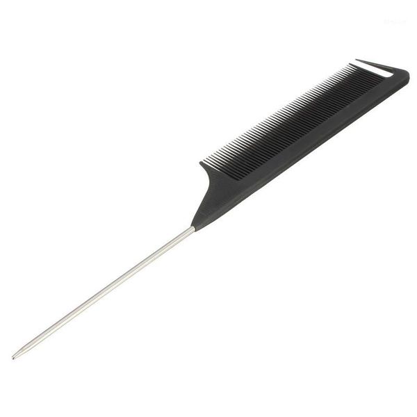 1pcs black fine-tooth metal pin anti-static hair style rat tail comb 220x28x4mm styling tool for beauty1, Silver
1pcs black fine-tooth metal pin anti-static hair style rat tail comb 220x28x4mm styling tool for beauty1, Silver