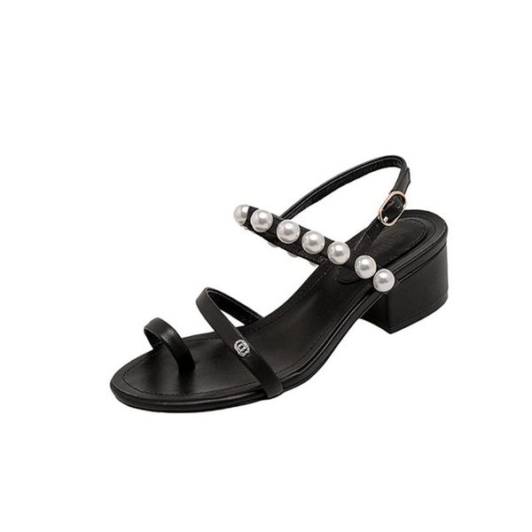 slippers women's shoes 2021 summer style small fragrance wind with pearl set toe beaded thick heel flip flops, Black
slippers women's shoes 2021 summer style small fragrance wind with pearl set toe beaded thick heel flip flops, Black