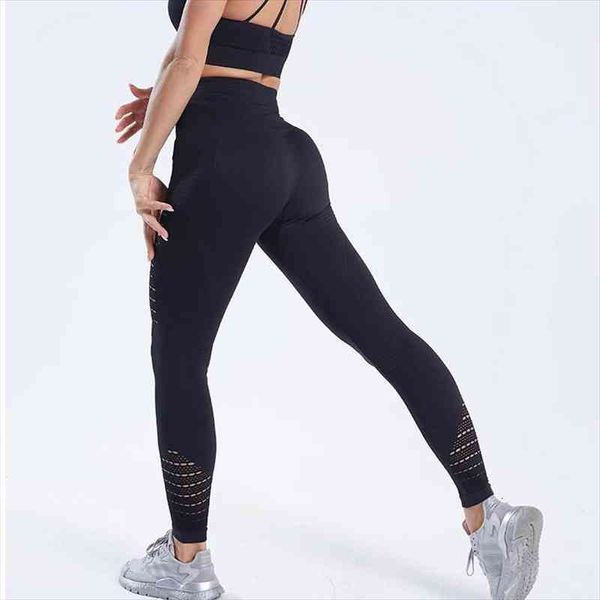 jianweili anti cellulite leggings woman hollow out push up fitness leggings high waist gym stretch pants breathable, Black 
jianweili anti cellulite leggings woman hollow out push up fitness leggings high waist gym stretch pants breathable, Black