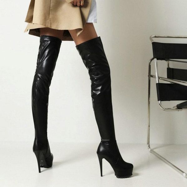 boots zawsthia stripper heels socks booties anti-slip sole platform thin high overknees women over-the-knee stretch, Black
boots zawsthia stripper heels socks booties anti-slip sole platform thin high overknees women over-the-knee stretch, Black