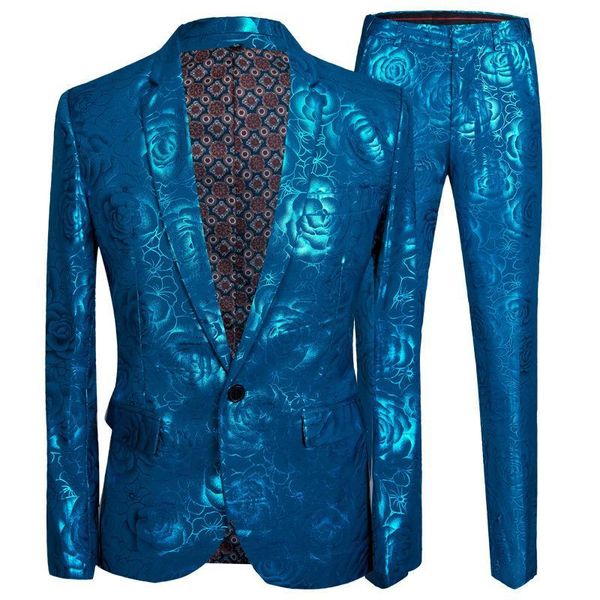 men's suits & blazers full season men suit stylish shiny blue rose print two pieces suit(suit+pant) fashion wedding business slim dress, White;black
men's suits & blazers full season men suit stylish shiny blue rose print two pieces suit(suit+pant) fashion wedding business slim dress, White;black