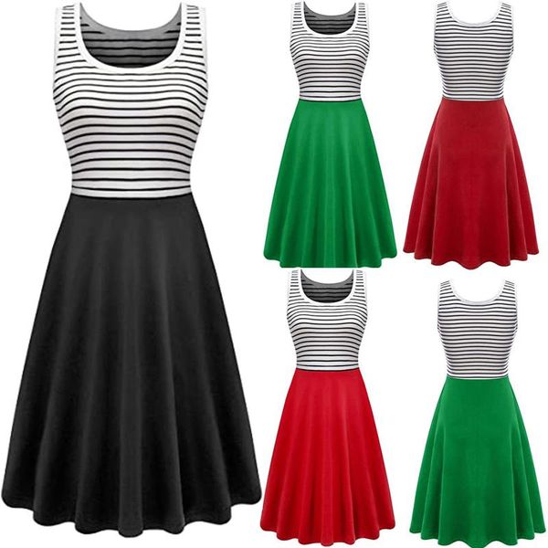 casual dresses summer dress women 2021 fashion cold shoulder stripe loose sleeveless vest robe femme été vestido de mujer, Black;gray
casual dresses summer dress women 2021 fashion cold shoulder stripe loose sleeveless vest robe femme été vestido de mujer, Black;gray