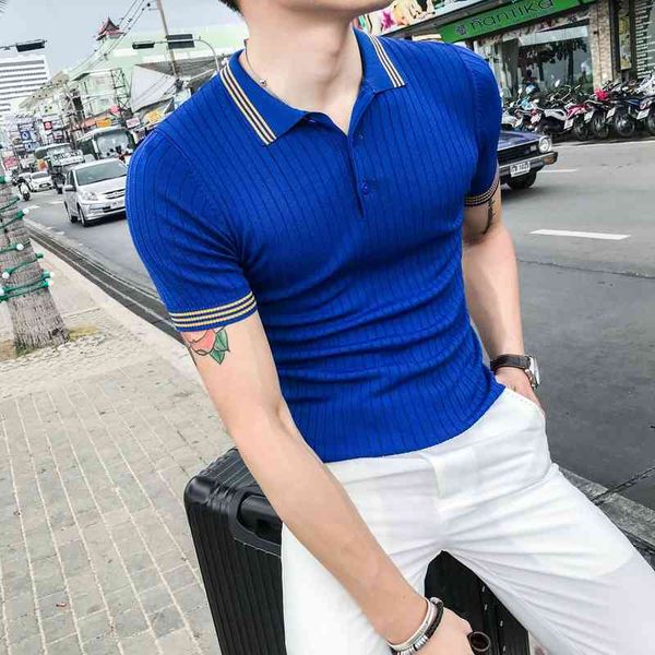 men's polos fashioned men knitted for shirt 2021 summer with short sleeves polo shirts turn down collar fine fit homme s, White;black
men's polos fashioned men knitted for shirt 2021 summer with short sleeves polo shirts turn down collar fine fit homme s, White;black