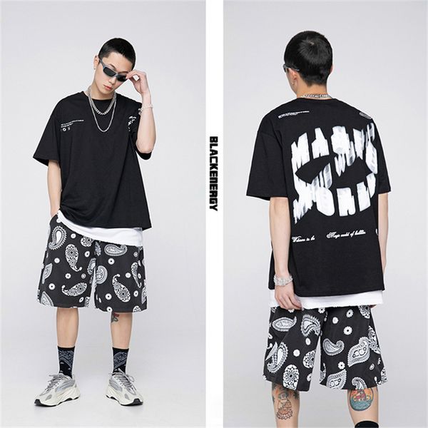 no vulgarity 2021 summer new drop shoulder quarter sleeve personalized print oversize short sleeve men's t-shirt, White;black
no vulgarity 2021 summer new drop shoulder quarter sleeve personalized print oversize short sleeve men's t-shirt, White;black