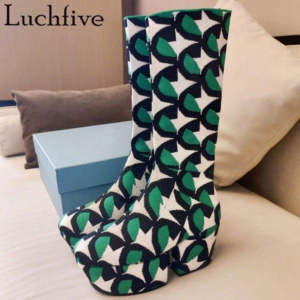 boots knitted platform winter shoes for women 2021 slip on mid-calf bottes designer female botas mujer, Black
boots knitted platform winter shoes for women 2021 slip on mid-calf bottes designer female botas mujer, Black