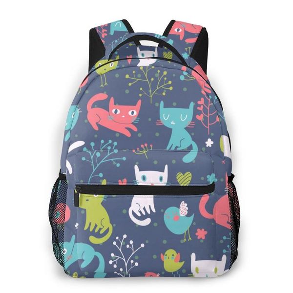 backpack casual travel bag colorful cats and birds school fashion shoulder for teenage girl bagpack
backpack casual travel bag colorful cats and birds school fashion shoulder for teenage girl bagpack