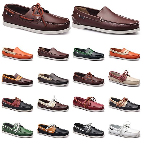 120 womens sneakers sailing shoe mens casual leather shoes black white red green orange brown outdoor trainers size 38-45
120 womens sneakers sailing shoe mens casual leather shoes black white red green orange brown outdoor trainers size 38-45