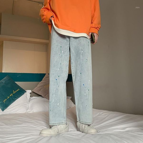 men's jeans men's spring and autumn 2022 loose large size ankle-length pants printed casual hip hop men, Blue
men's jeans men's spring and autumn 2022 loose large size ankle-length pants printed casual hip hop men, Blue