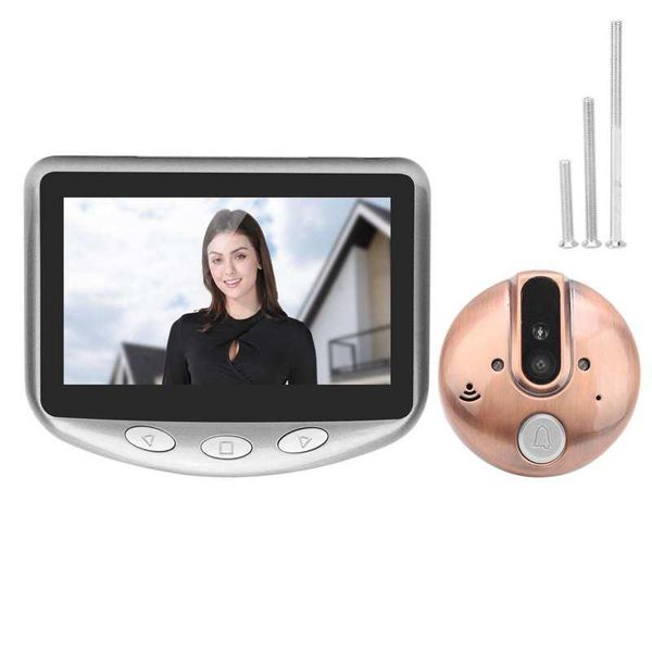 4.3in 720p video doorbell peephole camera 120 degree wide angle infrared night vision for home security doorbells
4.3in 720p video doorbell peephole camera 120 degree wide angle infrared night vision for home security doorbells
