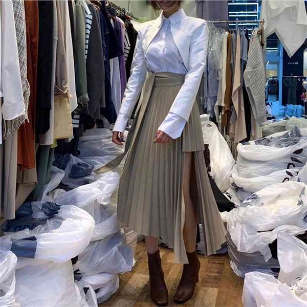 spring irregular sashes mid calf women pleated skirt khaki pleated skirt vintage high waist casual skirts female faldas new 210412, Black
spring irregular sashes mid calf women pleated skirt khaki pleated skirt vintage high waist casual skirts female faldas new 210412, Black
