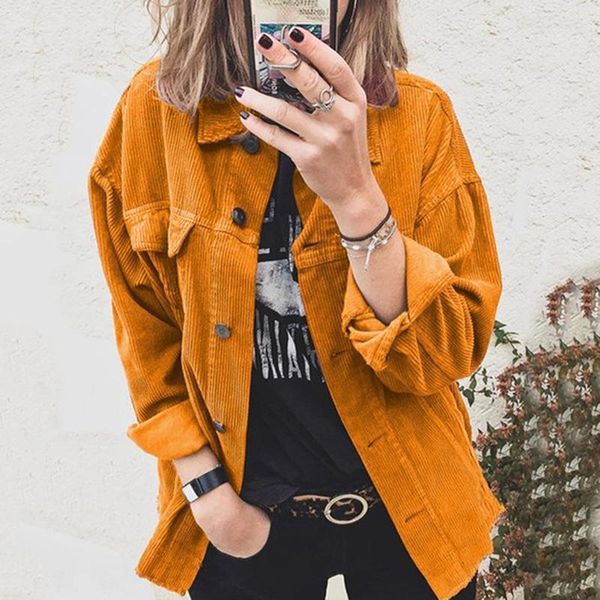 women's jackets women casual button long sleeve lapel solid color cardigan 2021 female corduroy warm shirt coats with pocket stylish, Black;brown
women's jackets women casual button long sleeve lapel solid color cardigan 2021 female corduroy warm shirt coats with pocket stylish, Black;brown