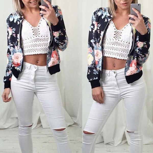 women's jackets european and american retro long-sleeved jacket zipper bomber collar slim casual women autumn spring fashion, Black;brown
women's jackets european and american retro long-sleeved jacket zipper bomber collar slim casual women autumn spring fashion, Black;brown