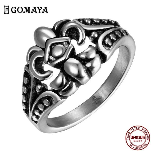 stainless steel ring gothic rock punk vintage rings for women and men personality trendy party jewelry gift 2021 cluster, Golden;silver
stainless steel ring gothic rock punk vintage rings for women and men personality trendy party jewelry gift 2021 cluster, Golden;silver