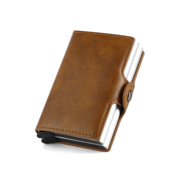2021 men's rfid aminum alloy card bag ferrule double cassette metal clip wallet, Black
2021 men's rfid aminum alloy card bag ferrule double cassette metal clip wallet, Black