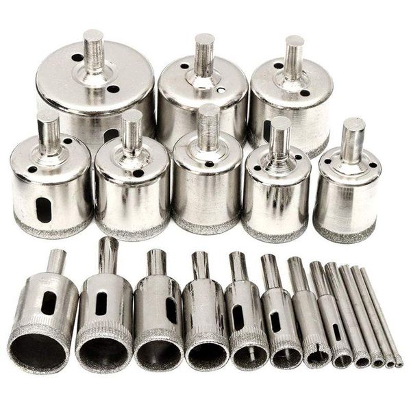 professional drill bits 20 pieces diamond bit set for glass, tile, jewelry diy, extractor remover tools hole saws kit porce
professional drill bits 20 pieces diamond bit set for glass, tile, jewelry diy, extractor remover tools hole saws kit porce
