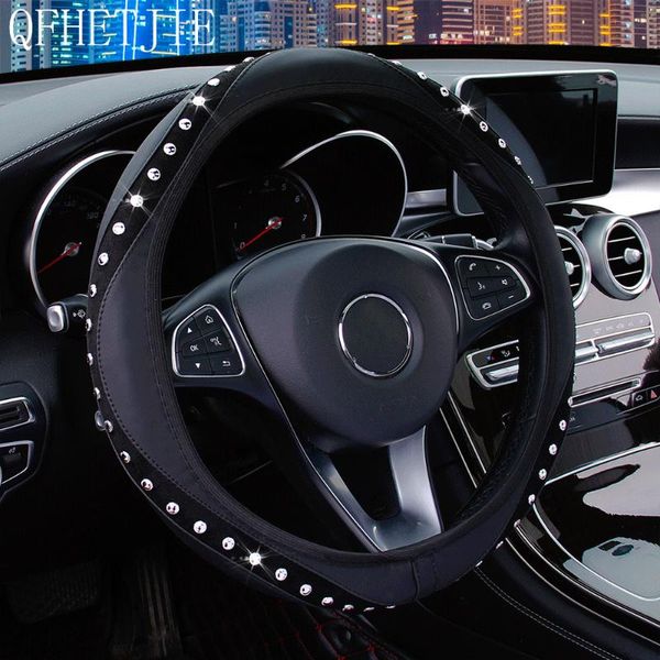 steering wheel covers qfhetjie car cover without inner ring, artificial leather inlaid with diamonds and gems, flashing elasticity
steering wheel covers qfhetjie car cover without inner ring, artificial leather inlaid with diamonds and gems, flashing elasticity