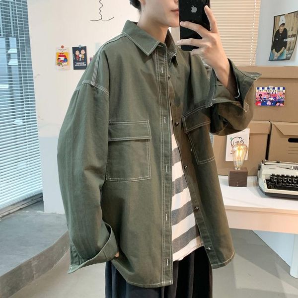 men's jackets 2021 solid color streetwear bomber pocket tooling long sleeve coats loose simple 5 fashion outerwear m-4xl, Black;brown
men's jackets 2021 solid color streetwear bomber pocket tooling long sleeve coats loose simple 5 fashion outerwear m-4xl, Black;brown