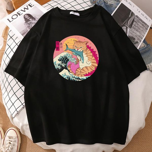 men's t-shirts ukiyoe japanese cat cartoon catana printing fashion summer soft loose t-shirt male crewneck oversized man tshirts, White;black
men's t-shirts ukiyoe japanese cat cartoon catana printing fashion summer soft loose t-shirt male crewneck oversized man tshirts, White;black