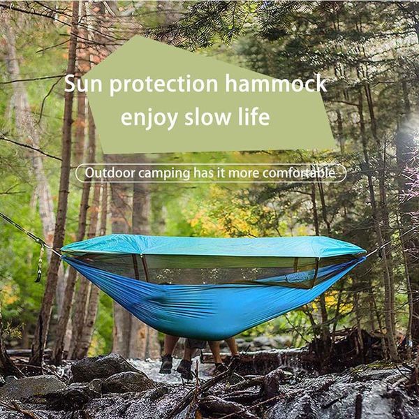 quick opening sunshade wind mosquito rain proof ventilation not sultry and sticky easy to carry good bearing capacity hammock camp furniture