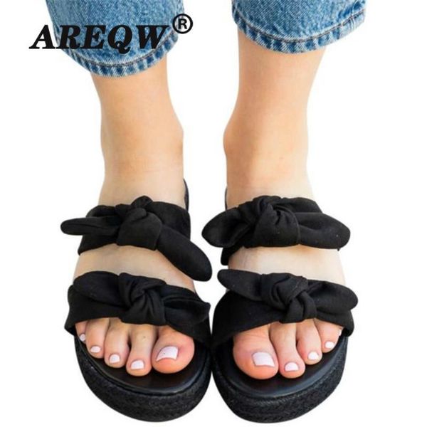 slippers women bow slides platform women's summer slip on footwear ladies fashion flats female casual beach shoes mujer 4nrc, Black
slippers women bow slides platform women's summer slip on footwear ladies fashion flats female casual beach shoes mujer 4nrc, Black