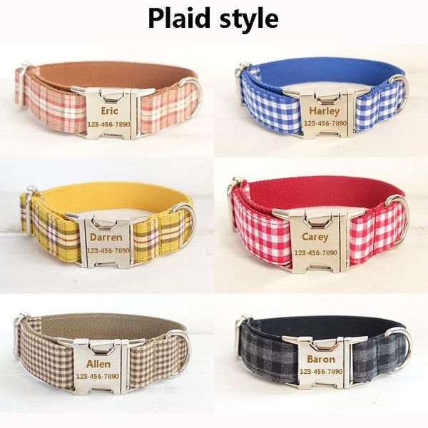 dog collars & leashes collar personalized custom adjustable plaid nylon puppy cat name id tag leash and set engraving products
dog collars & leashes collar personalized custom adjustable plaid nylon puppy cat name id tag leash and set engraving products