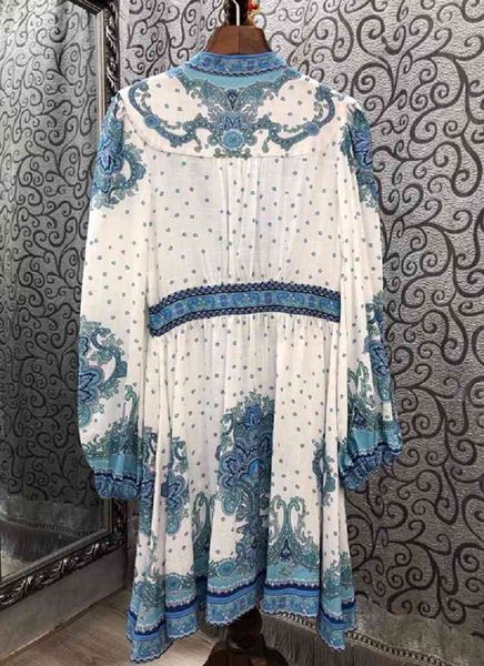 dress long sleeve autumn fashion women v-neck vintage national style print tunic buttons front casual club dress, Black;gray
dress long sleeve autumn fashion women v-neck vintage national style print tunic buttons front casual club dress, Black;gray
