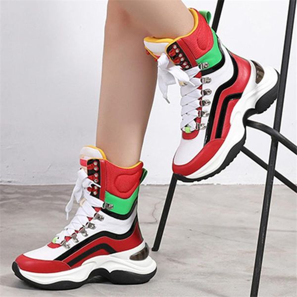 boots colorful women ankle genuine leather thick sole platform creepers ladies autumn short booties high sneakers flats, Black
boots colorful women ankle genuine leather thick sole platform creepers ladies autumn short booties high sneakers flats, Black