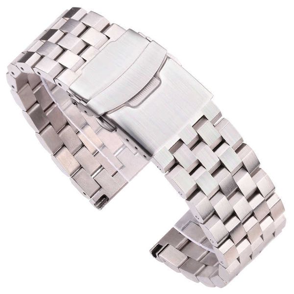 solid stainless steel watch strap bracelet 18mm 20mm 22mm 24mm silver brushed metal watchbands women men watch accessories h0915
solid stainless steel watch strap bracelet 18mm 20mm 22mm 24mm silver brushed metal watchbands women men watch accessories h0915