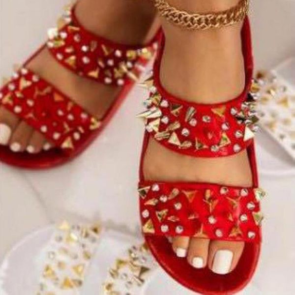 sandals odinokov wholesale rivet flat women fashion shoes lightweight non-slip sabot women's summer designer studded, Black
sandals odinokov wholesale rivet flat women fashion shoes lightweight non-slip sabot women's summer designer studded, Black