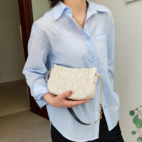 cross body summer fashion women straw small shoulder bag elegant design ladies chain underarm bags female simple portable purse handbags
cross body summer fashion women straw small shoulder bag elegant design ladies chain underarm bags female simple portable purse handbags