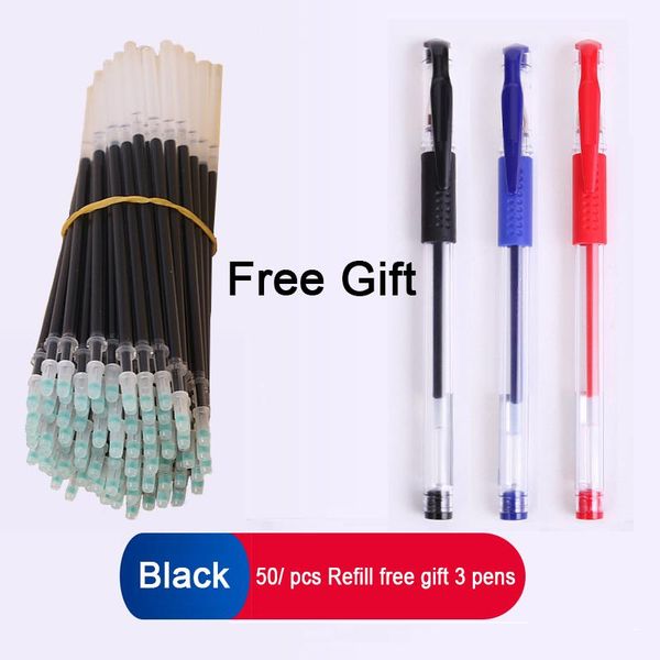 pen 3 + 50 pcs/set 0.5mm blue black ink gel refill with washable handle school fountain writing stationery give gift pens
pen 3 + 50 pcs/set 0.5mm blue black ink gel refill with washable handle school fountain writing stationery give gift pens