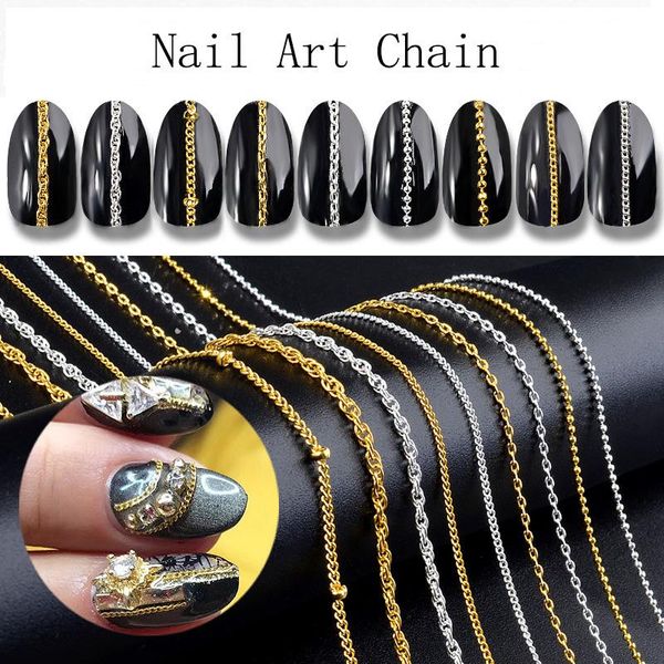 nail art decorations 50cm/piece accessories chain diy gold or silver superfine metal manicure creativity, Silver;gold
nail art decorations 50cm/piece accessories chain diy gold or silver superfine metal manicure creativity, Silver;gold