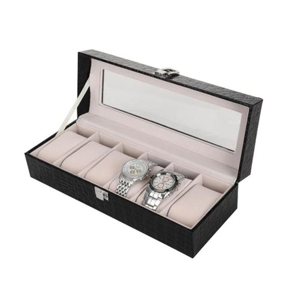 storage boxes & bins 6 grids crocodile pattern pu leather jewelry box container for watch bangles display organizer (with desiccant)
storage boxes & bins 6 grids crocodile pattern pu leather jewelry box container for watch bangles display organizer (with desiccant)