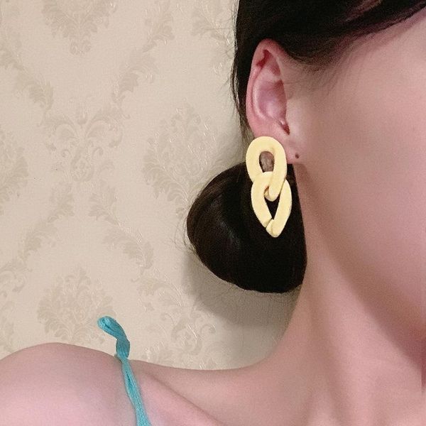 dangle & chandelier fashion hollow out chain ring earrings women's design candy color, Silver
dangle & chandelier fashion hollow out chain ring earrings women's design candy color, Silver