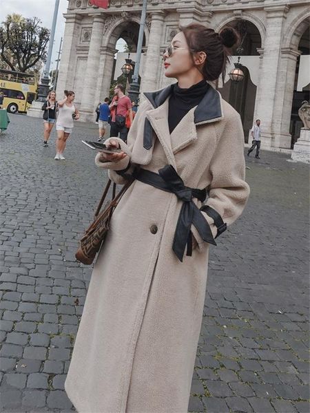 Women's Fur & Faux Lamb Coat Women Winter Long Jacket Autumn and Korean Trendy Loose Double Faced Thick Overcoat f23 7AZ6, Black
Women's Fur & Faux Lamb Coat Women Winter Long Jacket Autumn and Korean Trendy Loose Double Faced Thick Overcoat f23 7AZ6, Black