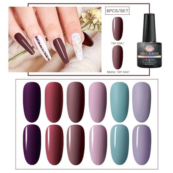 nail art kits meet across 6pcs/set uv gel polish need matte coat semi permanent soak off varnish paint lacquer
nail art kits meet across 6pcs/set uv gel polish need matte coat semi permanent soak off varnish paint lacquer