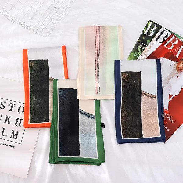 scarves 2021 summer 148*13 line geometric scarf ribbon headband belt versatile small thin for women, Blue;gray
scarves 2021 summer 148*13 line geometric scarf ribbon headband belt versatile small thin for women, Blue;gray