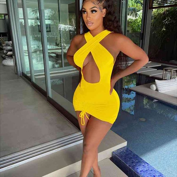 ruched night party dress club outfits for women cut out cross halter backless summer cute mini bodycon dresses, Black;gray
ruched night party dress club outfits for women cut out cross halter backless summer cute mini bodycon dresses, Black;gray