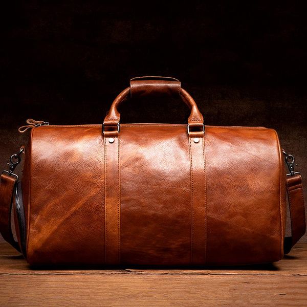 storage bags first layer vegetable tanning leather travel bag large capacity luggage men business handbag computer
storage bags first layer vegetable tanning leather travel bag large capacity luggage men business handbag computer