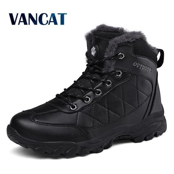 boots brand winter men's waterproof ankle warm plush men snow outdoor safety shoes non-slip hiking size 39-48, Black
boots brand winter men's waterproof ankle warm plush men snow outdoor safety shoes non-slip hiking size 39-48, Black