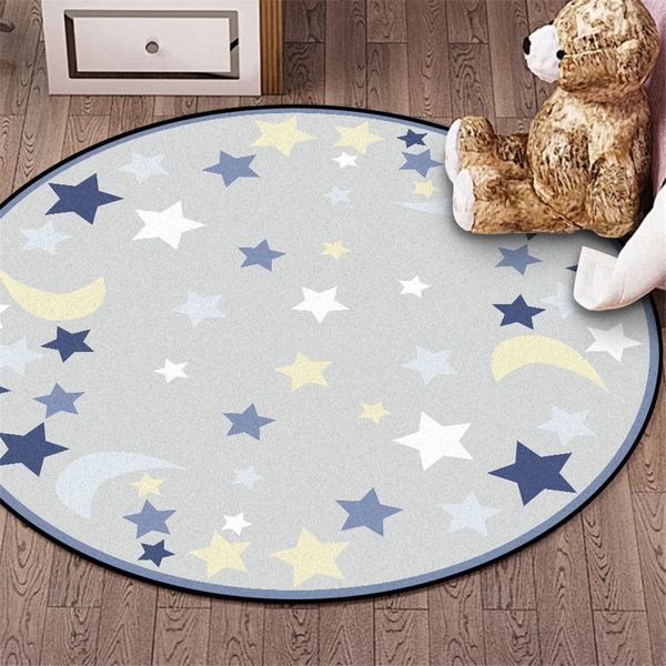 children round rug blue grey star moon printed kids rug room velvet non slip mat carpet soft bedroom big 100cm 120cm 
children round rug blue grey star moon printed kids rug room velvet non slip mat carpet soft bedroom big 100cm 120cm