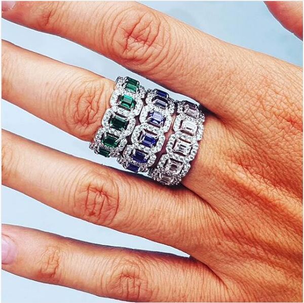 luxury geometric wedding engagement eternity band ring red green white cubic zirconia full cz rings, Slivery;golden
luxury geometric wedding engagement eternity band ring red green white cubic zirconia full cz rings, Slivery;golden